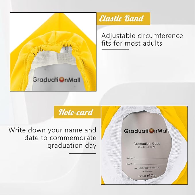 GraduationMall Matte Graduation Cap with 2026 Tassel for High School & Bachelor