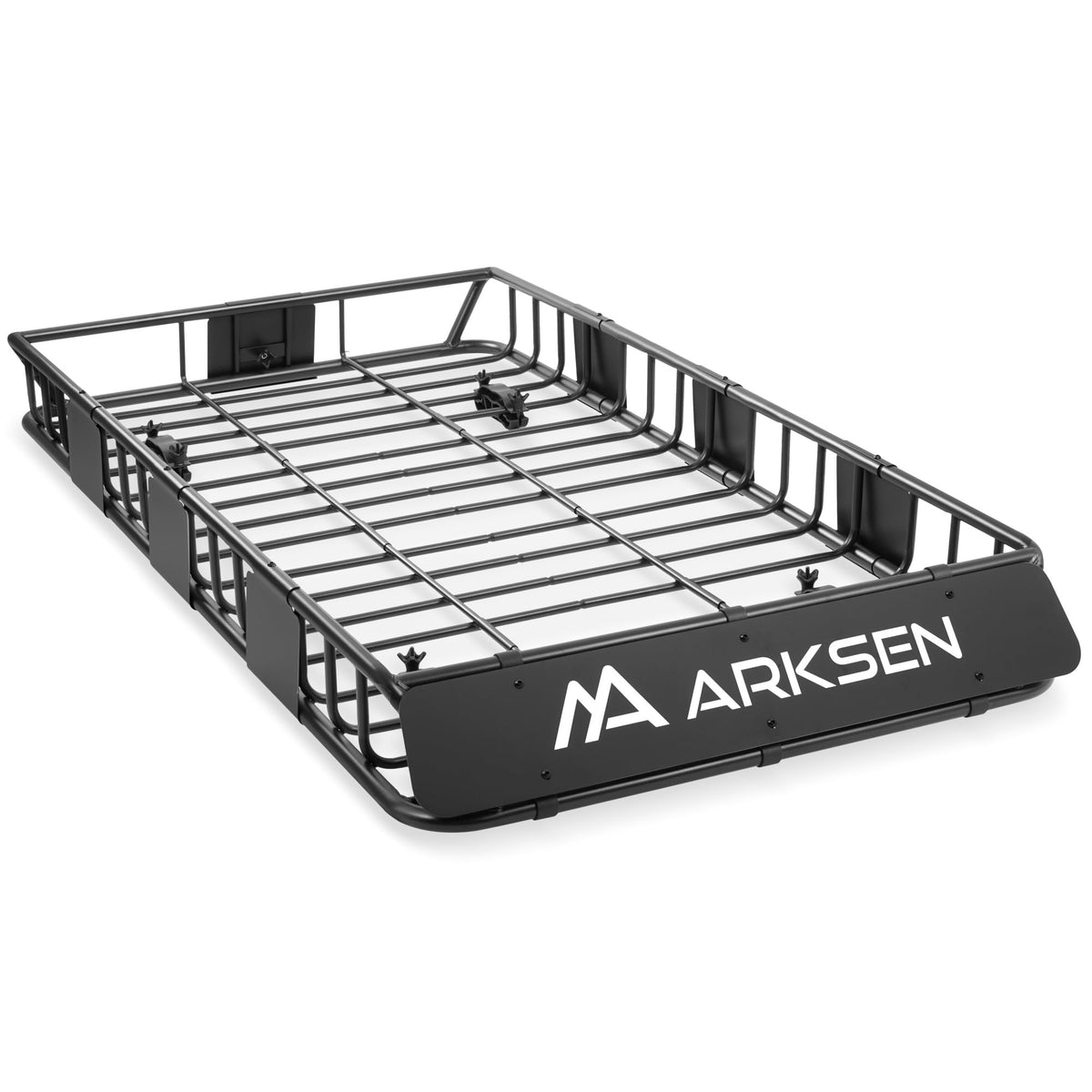 ARKSEN 64" x 34" x 6" Roof Rack Cargo Basket with Extension, 150 LBS Universal Heavy Duty Steel Rooftop Carrier for SUV, Truck, RV, Pickup