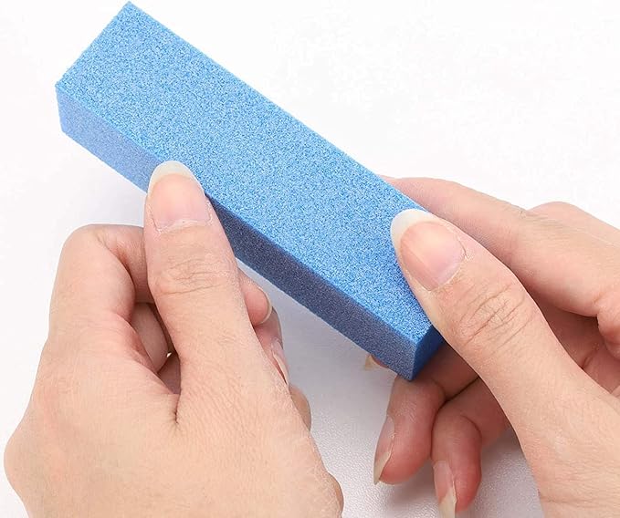 20 Pack Nail Buffers Blocks Sanding Buffing Nail Files Pedicure Manicure Tool 60/100 Grit (Blue)