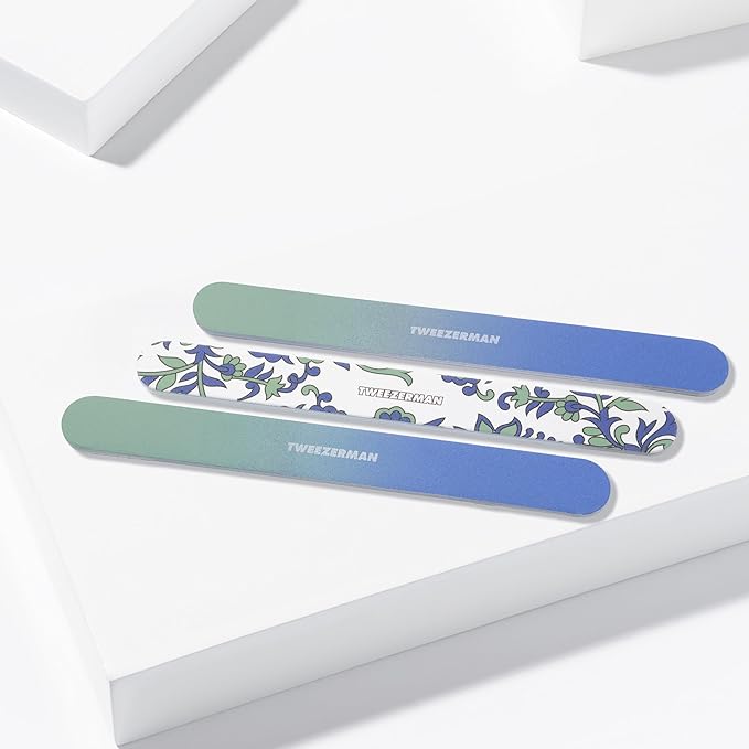 Tweezerman Paisley Nail Files, (Pack of 3)