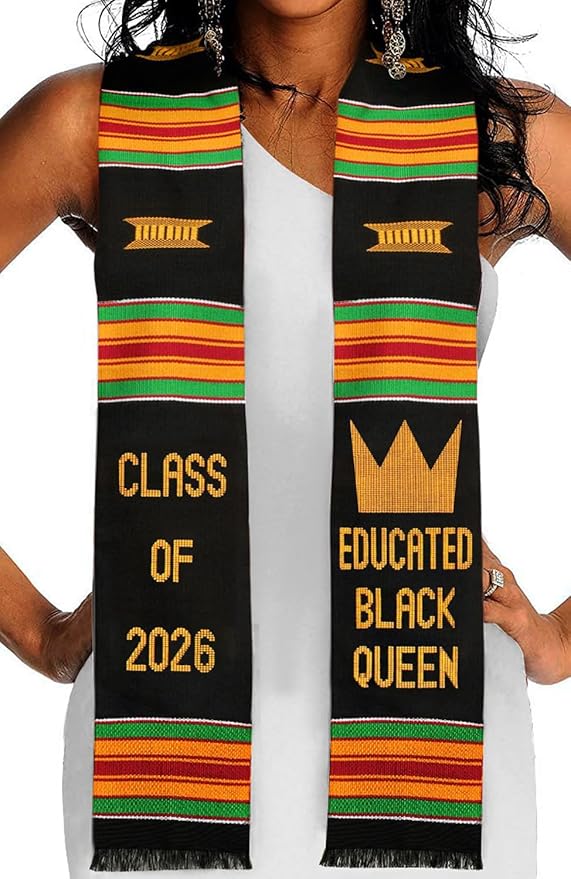 Kwabla's Kente Graduation Stole 2026 | Kente Stole Class of 2026 | Kente Graduation Sash 2026