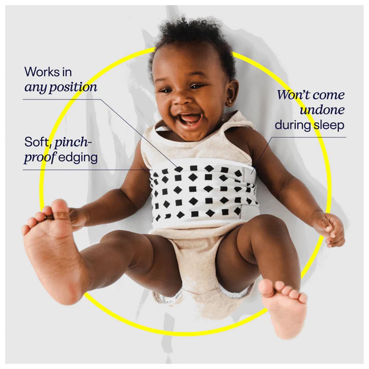 Nanit Breathing Wear Band, Powder Blue - 100% Cotton, Works with Nanit Pro Baby Monitor to Track Breathing Motion Sensor-Free, Fits Toddlers from 25-30 lbs.