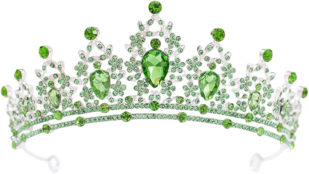 FORSEVEN Crystal Tiaras for Women, Wedding Tiaras and Crowns for Women Tiaras for Birthday Party Princess Crown Hair Accessories Bride Rhinestone Christmas Decorations Headband
