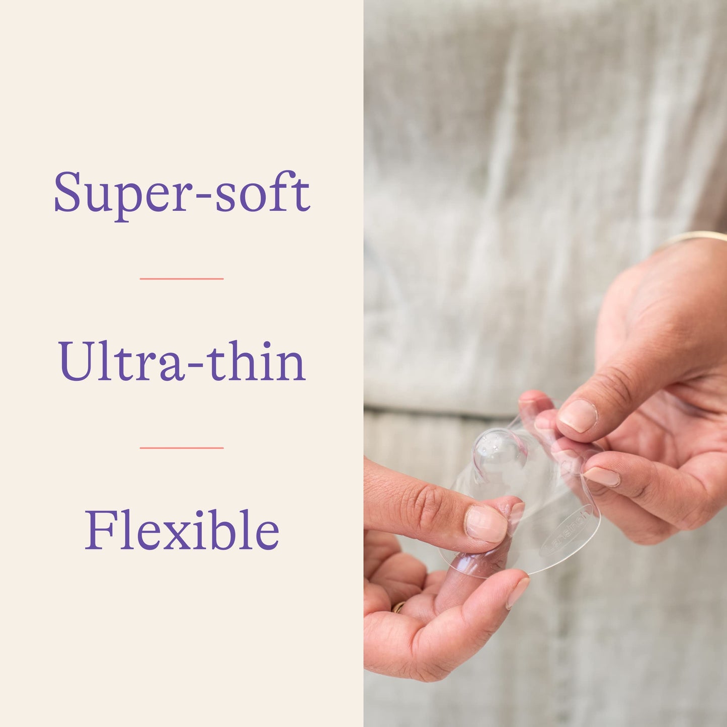 Lansinoh Contact Nipple Shields for Nursing Mothers, Ultra-Thin Soft & Flexible Medical-Grade Silicone Shields for Sensitive Nipples, Latch-On Support, with Protective Case, 16mm + 20mm, 4 Count