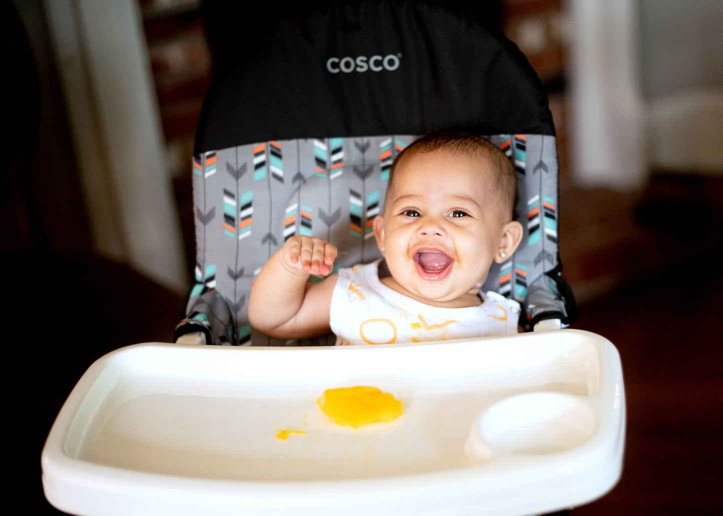 Cosco Kids Highchair for Baby, Simple Foldable High Chair, Convenient, Lightweight, and Compact Design, Elephant Puzzle