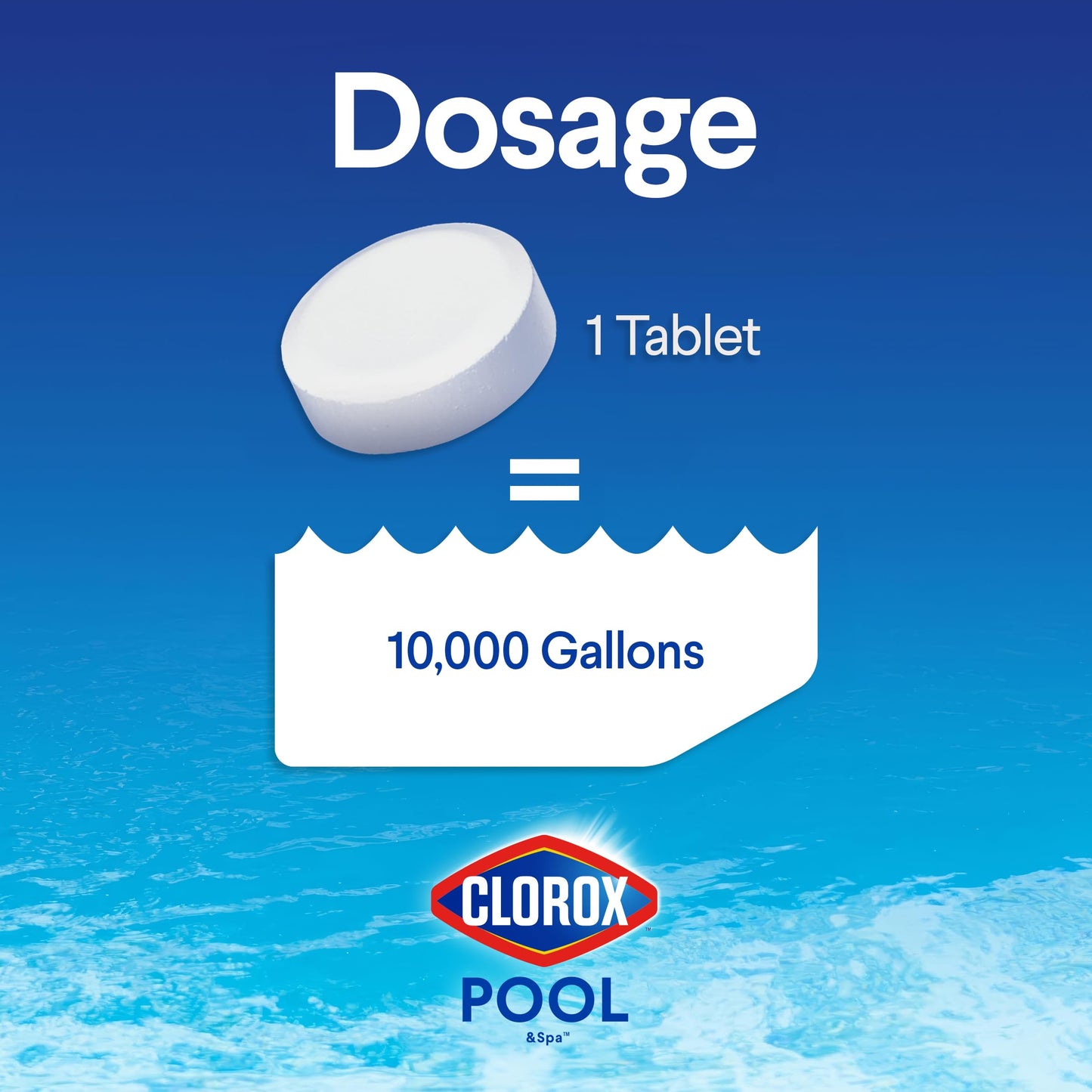 CLOROX Pool&Spa Active99 3” Chlorinating Tablet, Kills Bacteria & Stops Algae, 35LB