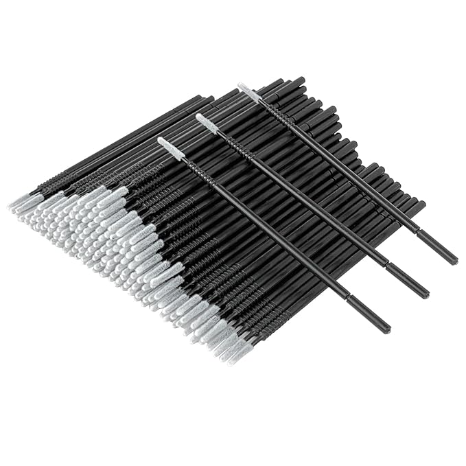 Eyxformula 200 Pcs Disposable Micro Applicator Brush, Precision Lint Free Micro Swabs for Eyelash Extensions, Microswabs for Eye Lash Serum Application, Eyebrow Tint, Lip Makeup Touch-ups, Dental