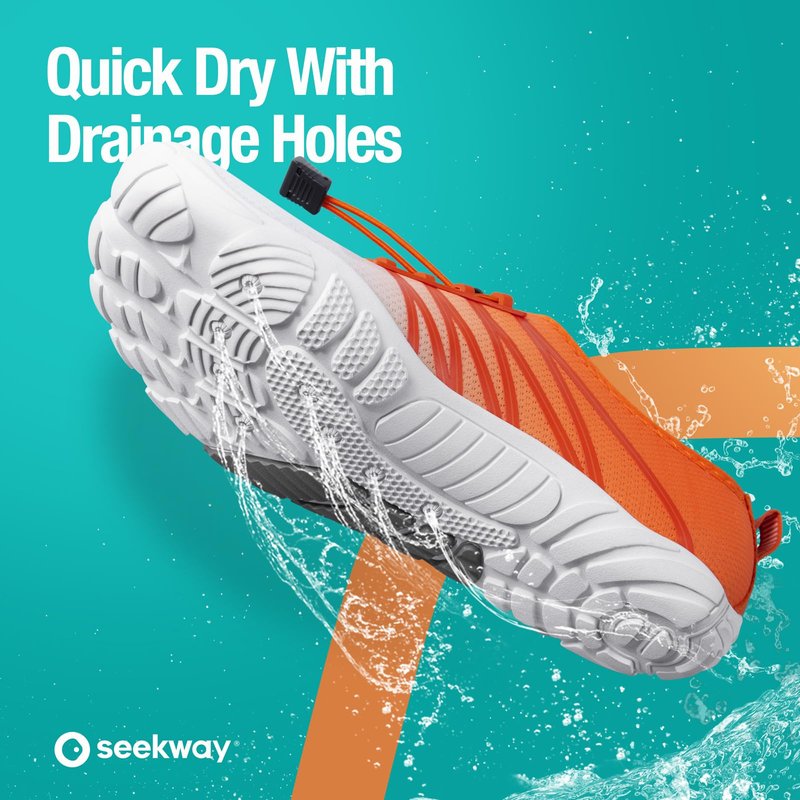 SEEKWAY Water Shoes Men Women Adult Quick-Dry Aqua Sock Barefoot for Beach Swim River Pool Lake Hiking Kayaking Surfing