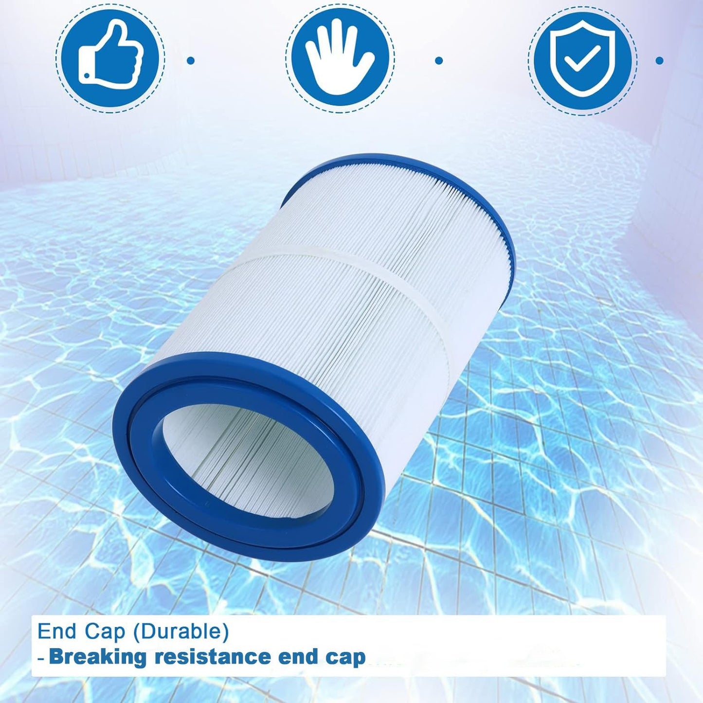 Ketofa 𝗨𝗽𝗴𝗿𝗮𝗱𝗲 PDM30 Spa Filter, 𝗣𝗗𝗠𝟯𝟬 Replacement Cartridge Oval Filter Compatible with Pleatco PDM30 Dream Maker Filbur FC9940 Hot Tubs Other 461269, 30 sq.ft - 2 Packs