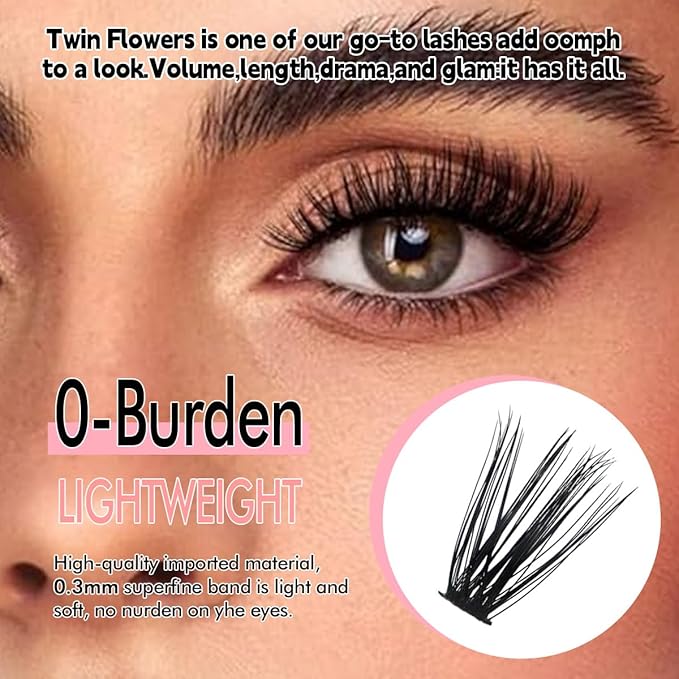 Azenlo Natural Lash Clusters Kit Wispy Eyelash Clusters 120 pcs Cluster Eyelash Extensions C Curl Individual Lashes 10-16 mm Mix Length Natural Look (60D KIT 120 Pcs)