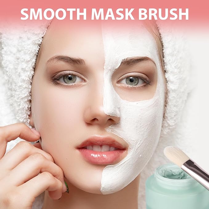 Facial Mask Application BrushÃ¯Â¼ÂSoft Bristle Face Mask Applicator | Skincare Enhancer | Cosmetic Tools with Fiber Brush Head for Mud, Clay Mask, DIY, Gels, Modeling Mask, Body Lotion, and BB Cream