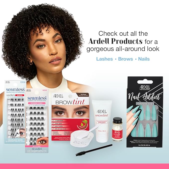 Ardell Seamless Underlash Extensions, Diy Lash Clusters, Eyelash Extension Kit, Modern Wing, Up To 5 Applications - 32 Ct, 1-Pack