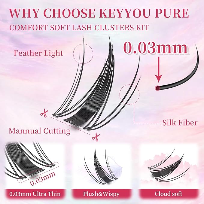 Manga Lash Clusters Kit Eyelash Clusters Eyelashes Anime Lash Clusters With Spikes Eyelash Extension Kit With Lash Bond And Seal Wet Look Spiky Cluster Lashes (AestheticÃ¢ÂÂ 120pcs)