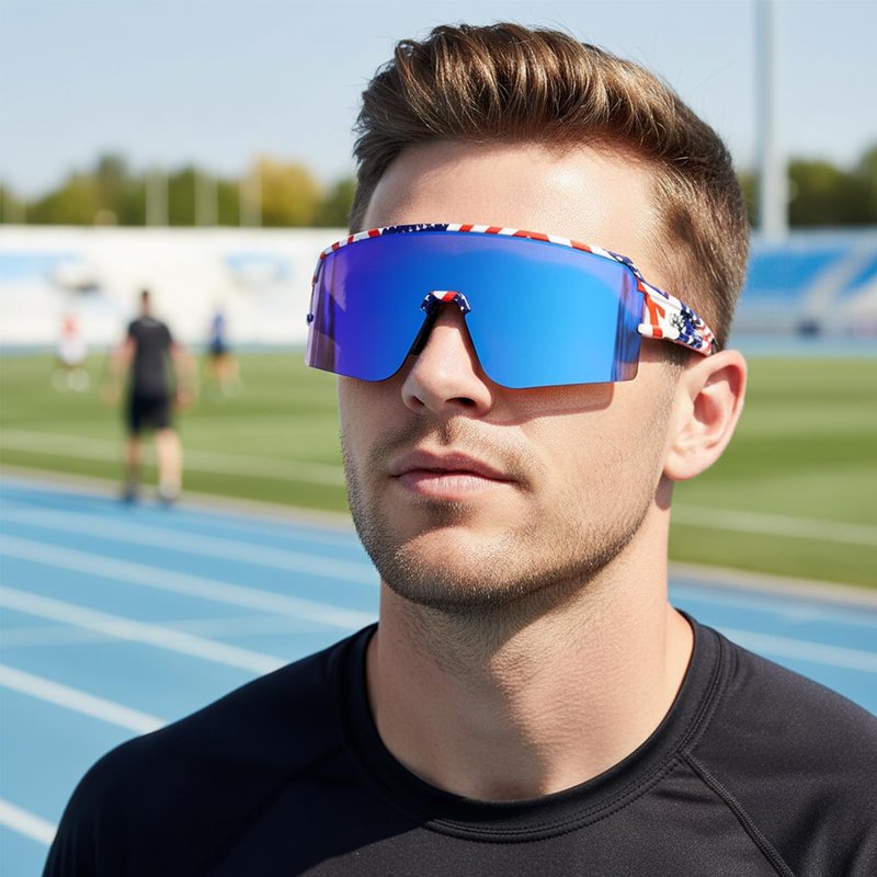 AVV Polarized Sports Sunglasses for Men Women - UV400 Protection Cycling Glasses with Lightweight TR90 Frame, Ideal for Running Baseball Fishing Driving