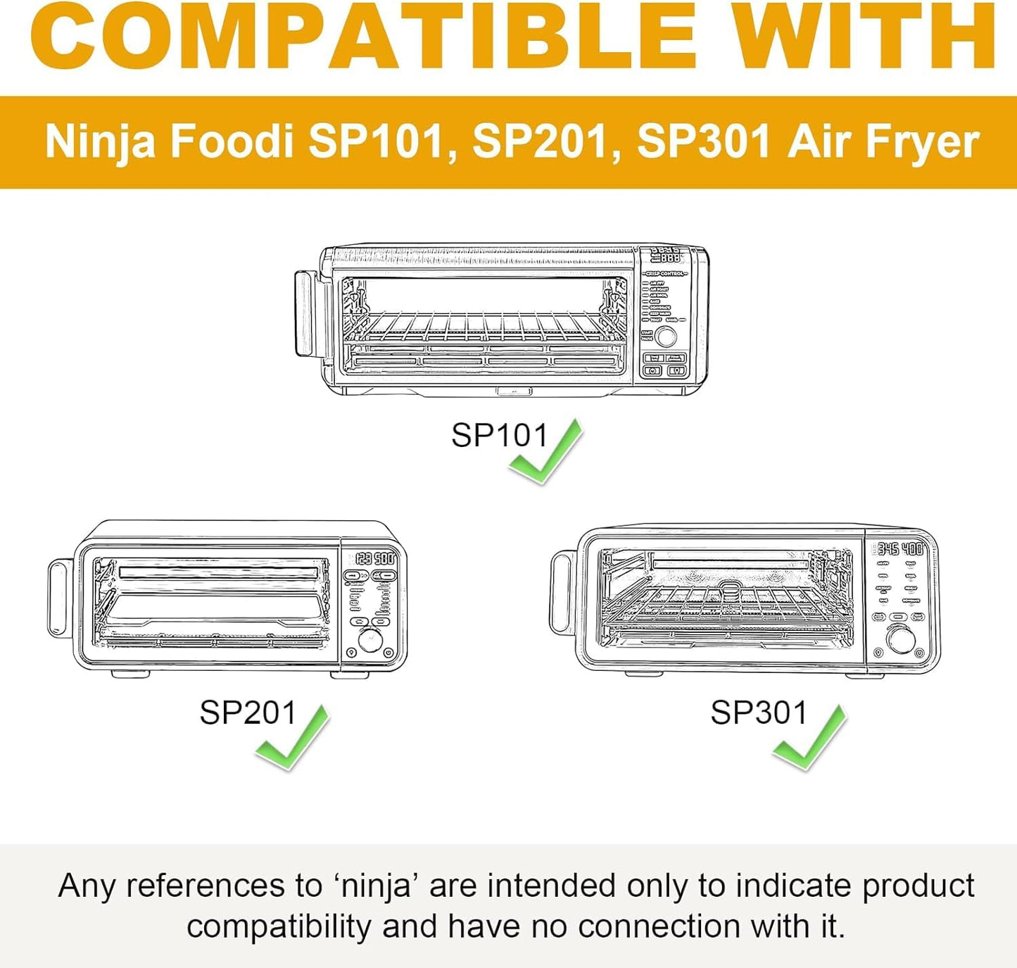 12-inch Air Fryer Parchment Paper Squares for Ninja Air Fryer SP101 Oven, 200 Pcs