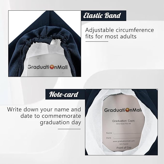 GraduationMall Matte Graduation Cap with 2026 Tassel for High School & Bachelor