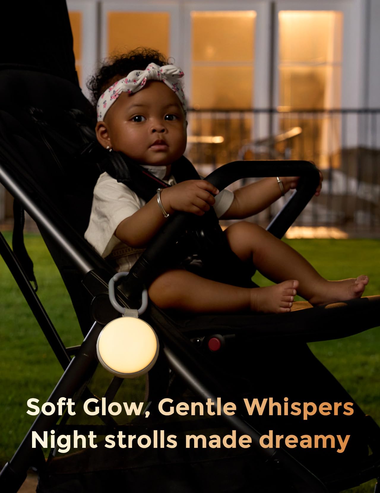 Momcozy Portable Sound Machine with Night Light, White Noise Sound Machine for Baby, 20 Soothing Sounds, Sound Therapy, Long-Lasting Power, Timer, Clips on Stroller, Grey
