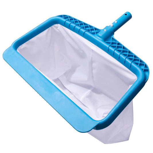 DABOVIN Professional Pool Bottom Skimmer Net for Cleaning Pollen Bugs, Ultra Fine Mesh Leaf Rake with Sturdy Plastic Frame