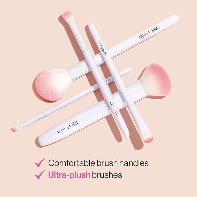 wet n wild Eyebrow and Liner Brush, Soft Fibers, Pack of 3 | Flat Angled | Ultra-Thin Precision