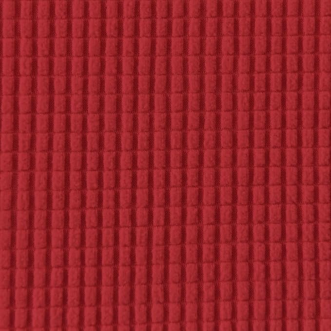 Easy-Going 6 Pieces Recliner Loveseat Stretch Sofa Slipcover Sofa Cover Furniture Protector Couch Soft with Elastic Bottom Kids, Spandex Jacquard Fabric Small Checks Christmas Red