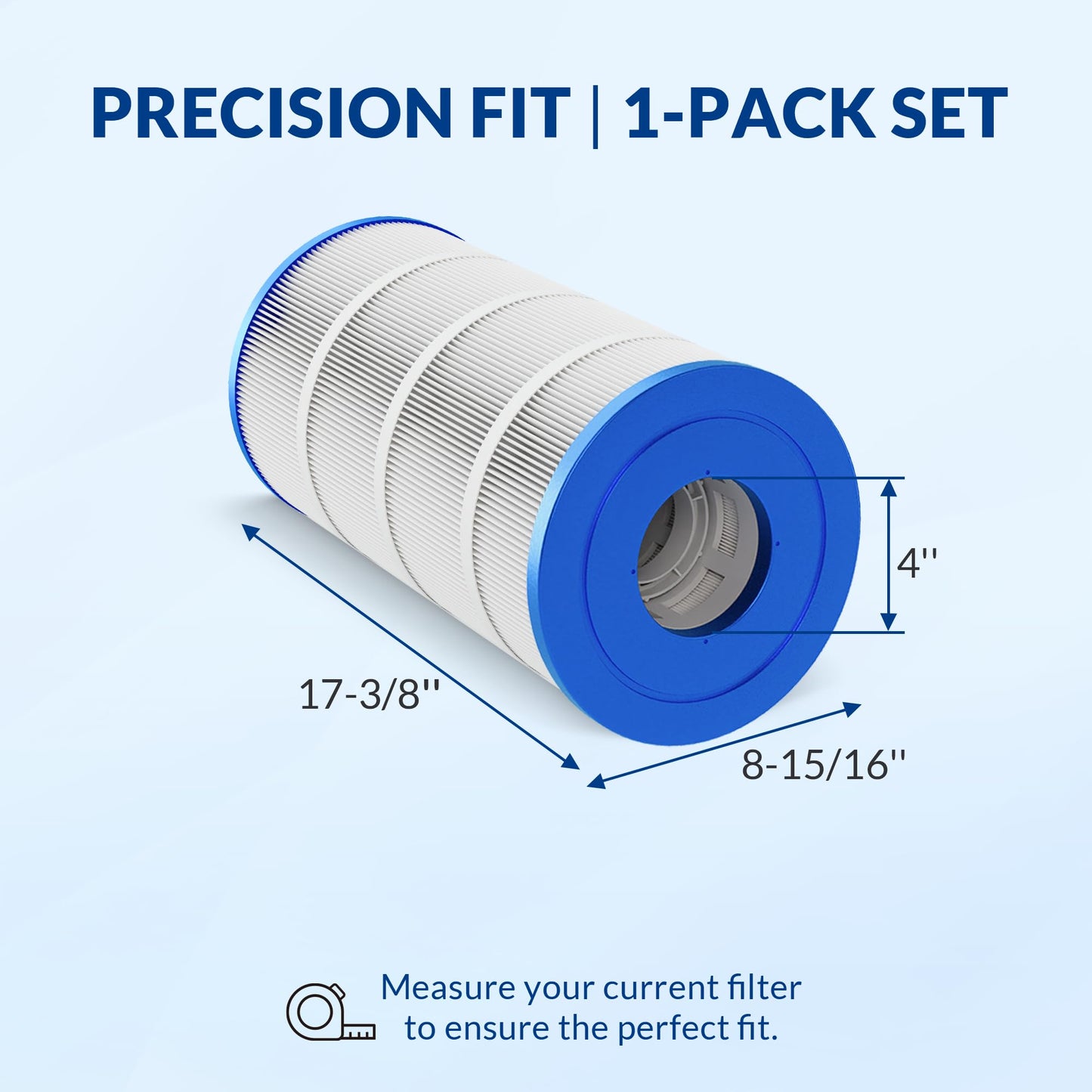Swimara Pool Filter Cartridge, 5oz Trilobal Heavy-Duty Fabric, Ultra Series, Compatible with Hayward Star-Clear Plus C900 C751, Replacement for CX900RE CX760RE, PA90 PA76, 90 Sq. Ft. (8.9" Dia)