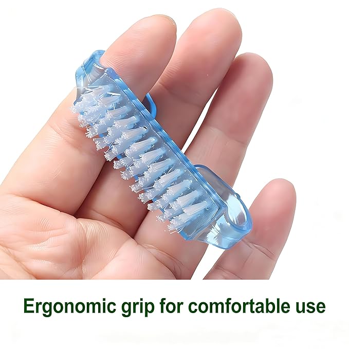 12-Pack Handle Grip Nail Brush(assorted color), Fingernail Scrub Cleaning Brushes for Toes and Nails Cleaner, Pedicure Brushes for Men and Women
