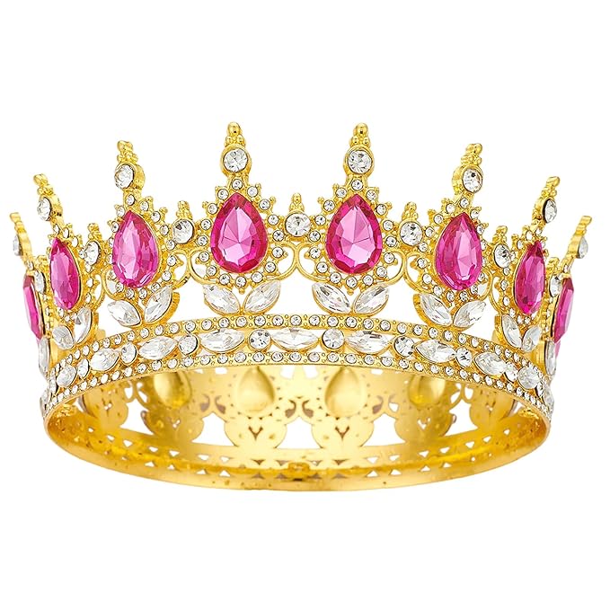 YOUlDIANZI Queen Crown Rhinestone Wedding Crowns and Tiaras for Women Costume Party Hair Accessories Princess Birthday Crown Crystal Bridal Crowns