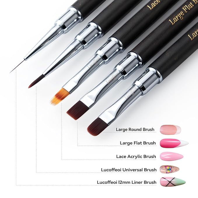 Universal Acrylic Nail Brush Tool for Gel and Art Design