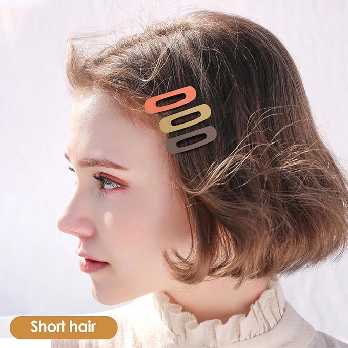 Small Flat Hair Clips for Women Lay Down Clips for Thin Hair Accessories 2.16 Inch pack