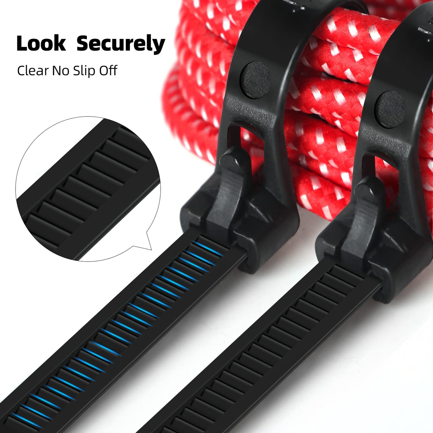 100Pcs Reusable18 Inch Heavy Duty Industrial Zip Toes,Releasable Black Cable Ties, 120LBS Strong Adjustable Tie wrap,Reusable Zip Toes Tie Straps For Garden Plant Secure Vine, Home, Office Use