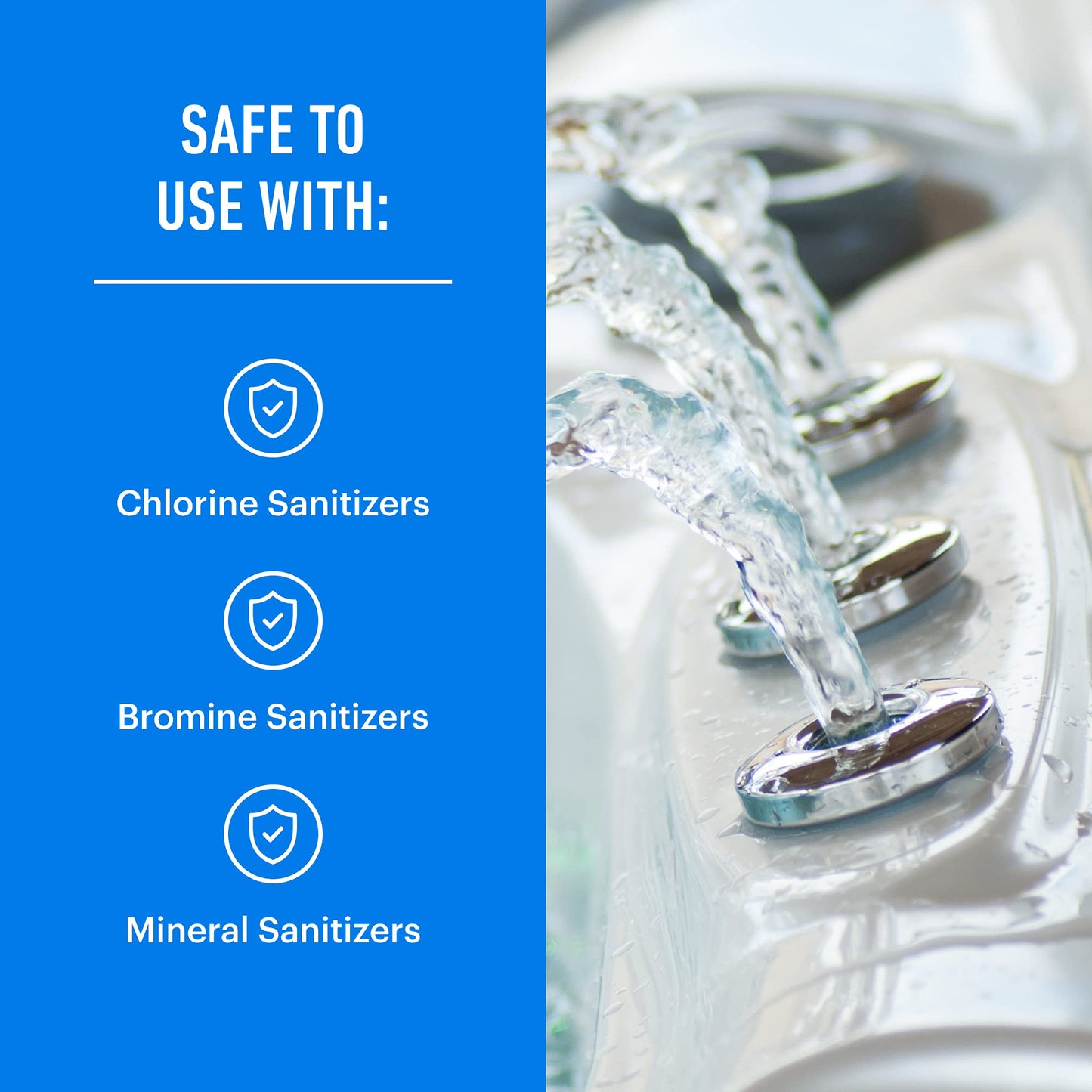 Essential Values Hot Tub Foam Eliminator - 2 Pack Pool & Spa Defoamer (32oz/ Bottles) - Eliminate Foam Without Harsh Hot Tub Chemicals - Safe Silicone AntiFoam