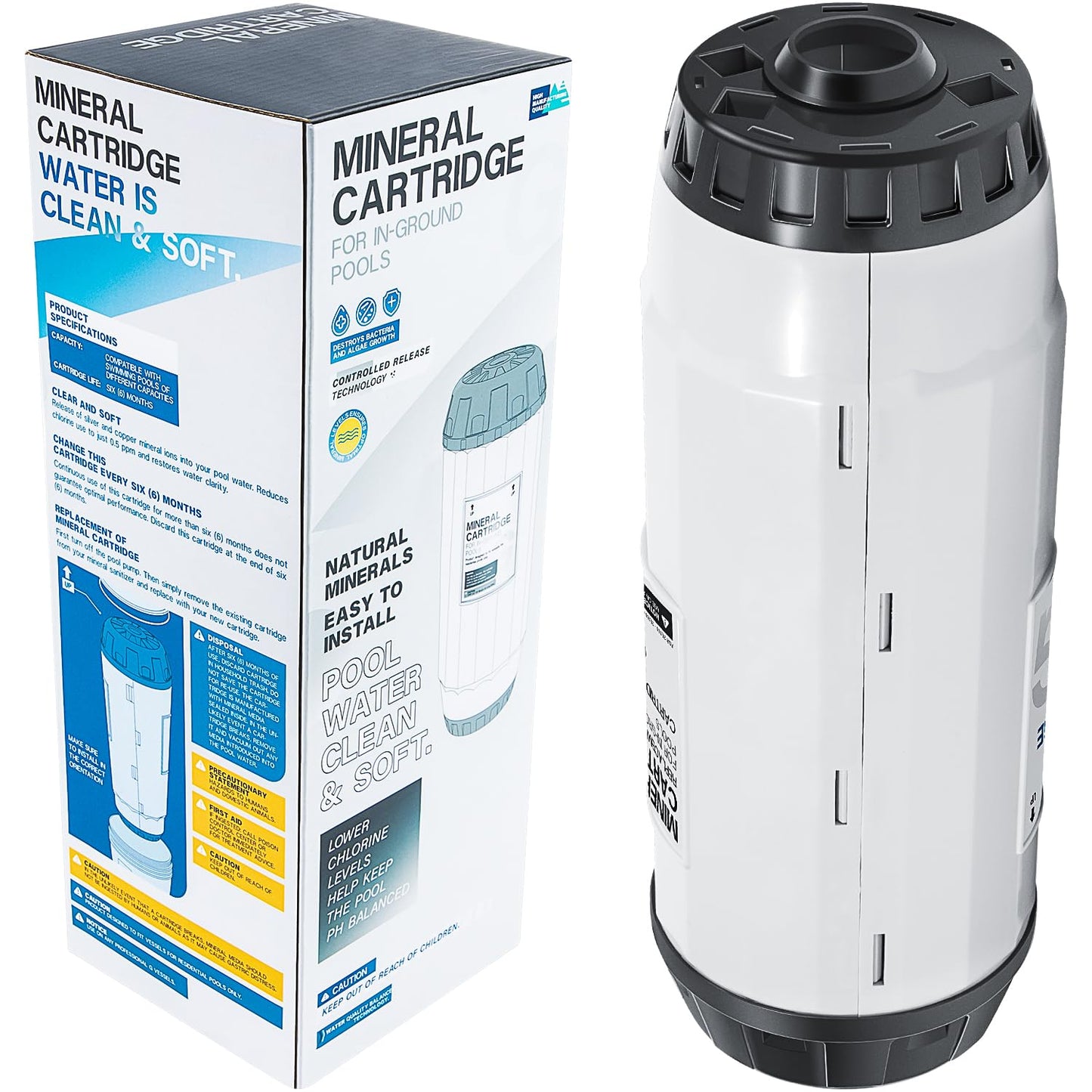 Replacement For Nature2 G35 Mineral Cartridge W28135 N2CG35 W26735 for All Zodiac Limited & Professional G or Pro G Plus Vessel Inground Swimming Pool System W25904 & W20011 Pools Up To 35,000 Gallons