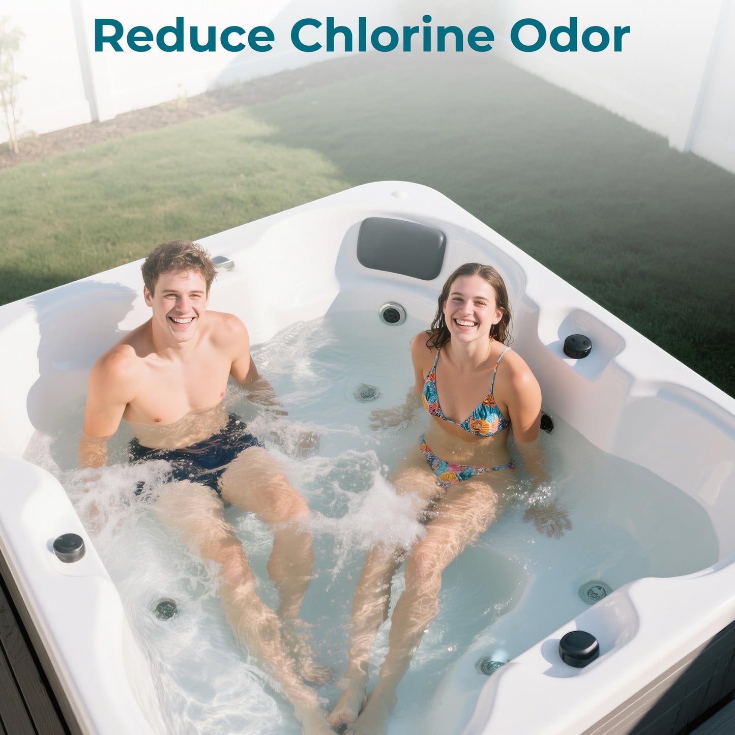 1.8LB Bromine Booster for Hot Tubs & Spas | Fast-Acting Sodium Bromide to Build Bromide Reserve | Compatible with Bromine Sanitizers | Bromine Tablets Companion | Reduce Chemical Use & Odor