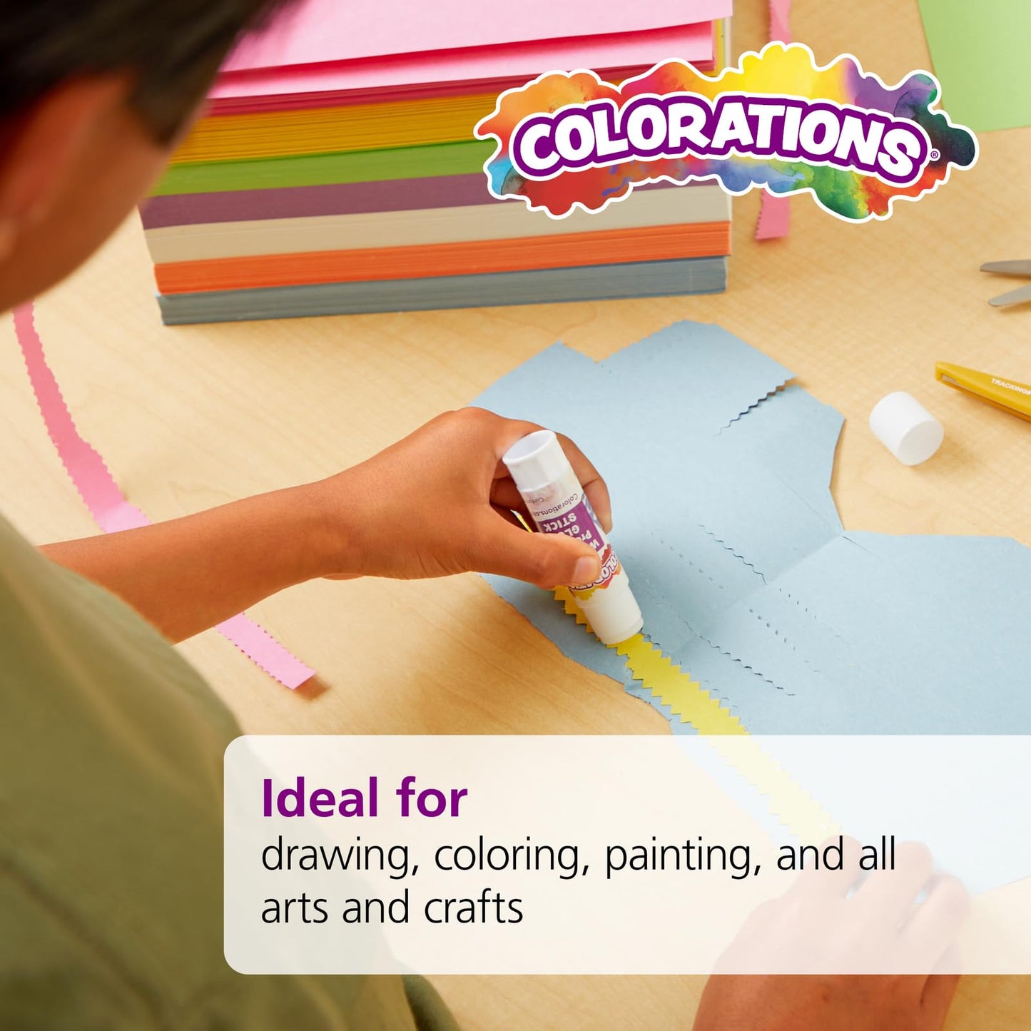 Colorations 9" x 12" Mediumweight White Construction Paper - 500 Sheets, Bulk Pack Art Paper, Arts and Crafts, School Supplies, Drawing, Coloring, Painting, 3D Art Paper