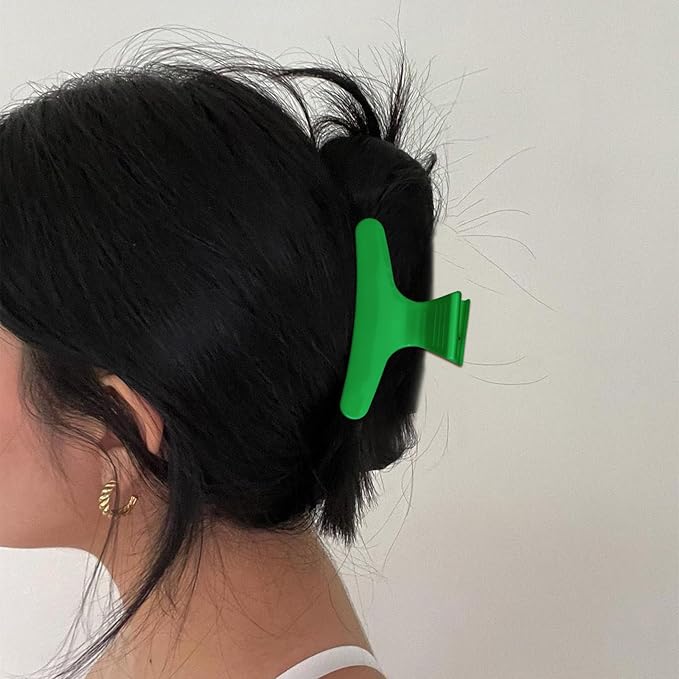 Hair Clips for Styling Sectioning 12 Pack Green Pink Butterfly Clamps Hair Claw Clips Pro Salon Hair Clips for Styling, Sectioning, Cutting and Coloring