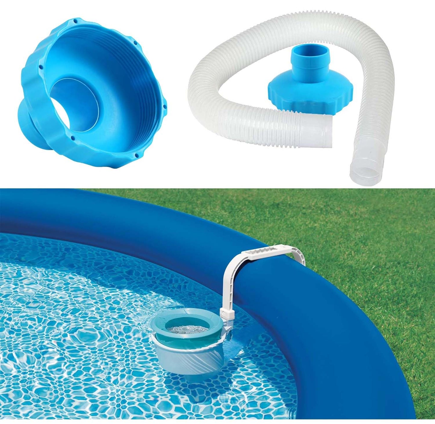 YOIASUGH 25016 Above Ground Pool Skimmer Hose and Adapter B Replacement Part Set for Intex Above Ground Pool Skimmer
