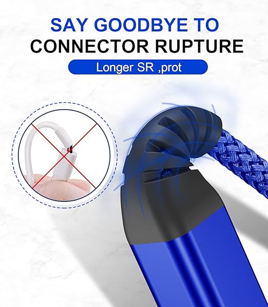 sweguard Printer Cable 10ft, USB 2.0 Printer Cable USB-A to USB-B Cable, High Speed Nylon Braided Scanner Printer Cord for HP Canon Dell Epson Brother Lexmark Xerox Samsung Piano DAC & More - Blue