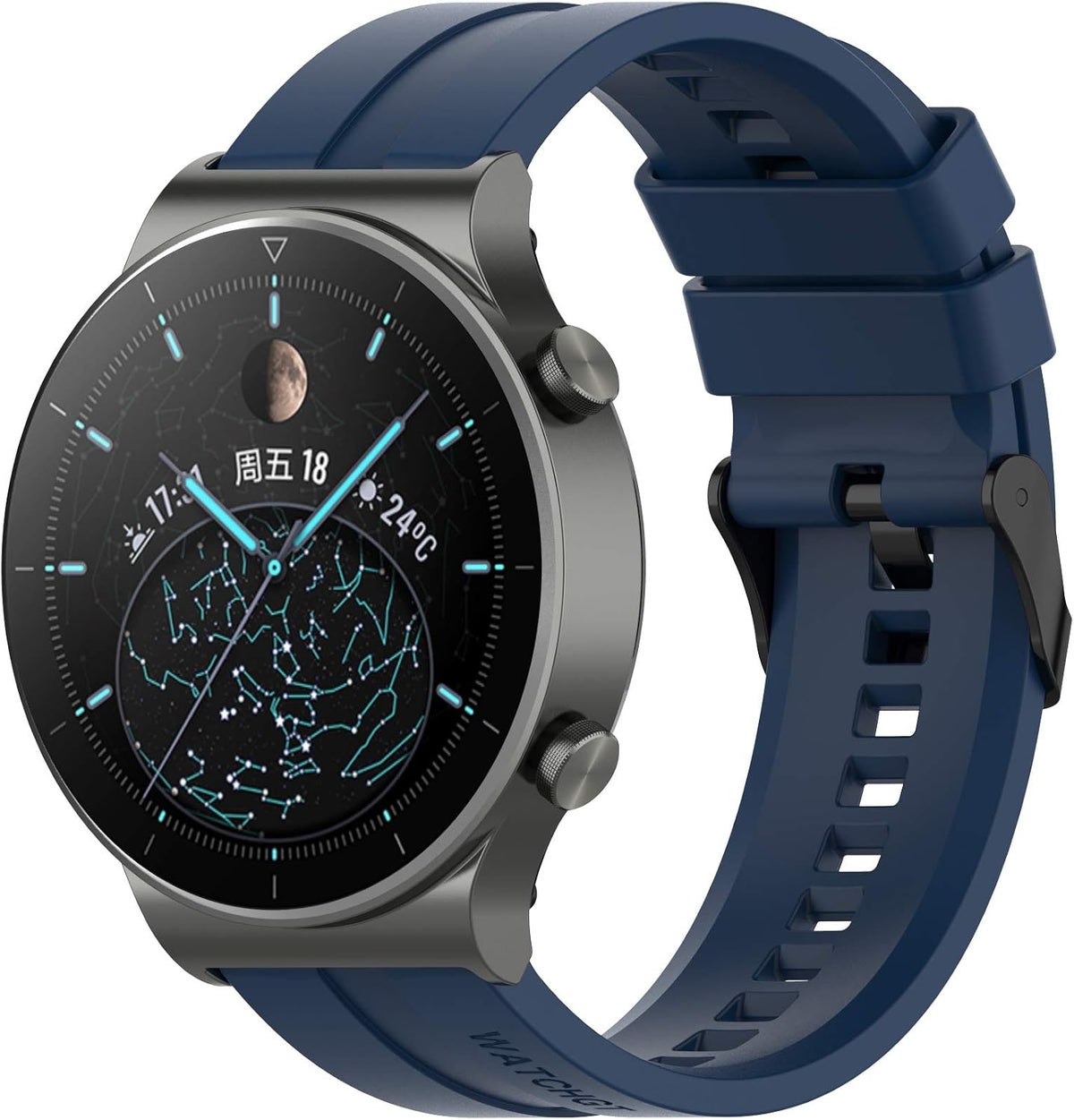 FitTurn Band Compatible with Huawei Watch 5 4 Pro/GT 6 5 4 3 2 Pro/GT 2e/GT 6 5 4 46mm/GT2 46mm/GT Active/ Replacement Straps Silicone Bands Bracelet Watch band Accessory Band for Huawei Watch 5 4 3pro/GTR 4