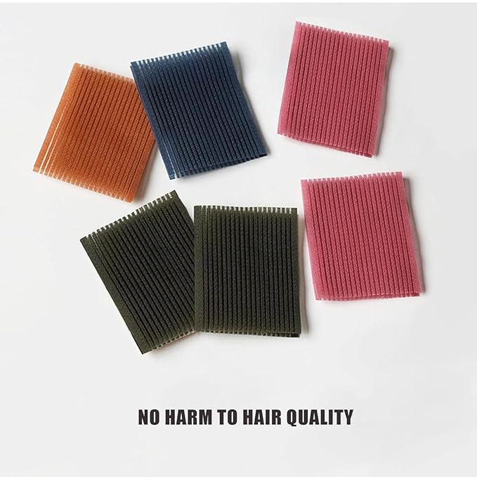 Hair pad packing 16 PCS Hair Pad Bangs patch for Men and Women accessories hair clips for styling sectioning (Pink Coffee Dark Green Dark Blue) US157