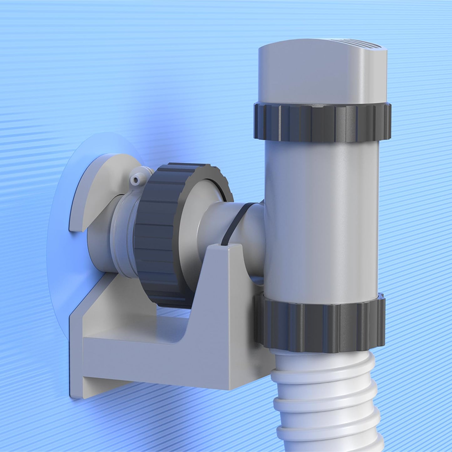 Nsxc 2Pcs Swimming Pool Pipe Holders, Above Ground Plunger Valves Bracket, Pool Accessories, Designed to Fit On Bestway, Intex, Hecht, and Other Major Pool Brands