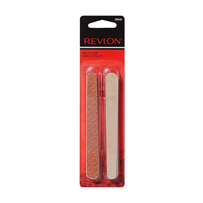Revlon Compact Emery Boards Nail File,Dual Sided for Shaping and Smoothing Finger and Toenails,24 Count (Pack of 2)