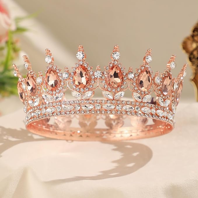 Queen Crown for Women Crystal Tiara for Women Rhinestone Wedding Headband for Bride Hair Accessories for Costume Birthday Party Prom Gifts