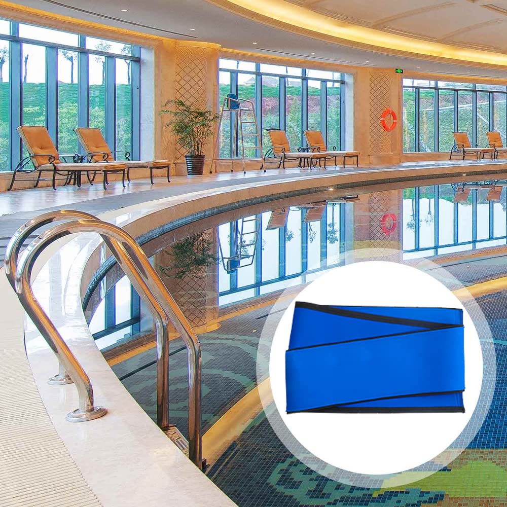 Ginchain Pool Handrail Cover, Slip Resistant Zippered Hand Grip Rail Cover, Safety Rail Grip Sleeve for Inground Swimming Pool Hand Railing Cover(10 feet, Royal Blue)