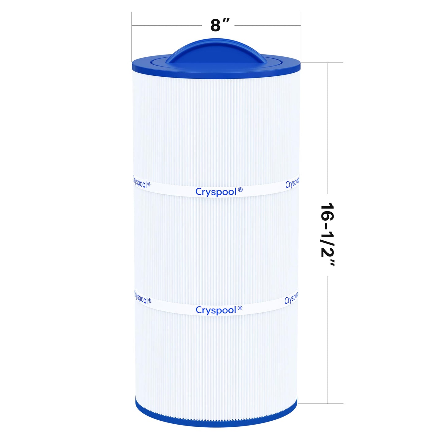 Cryspool® 08010 Filter Compatible with Caldera Utopia 73722,1039607, C-8399, PCD100W, FC-3965, 100 Sq. Ft Spa Filter Cartridge, 1 Pack