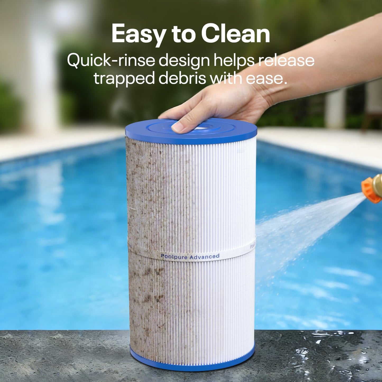 POOLPURE C-6430 Spa Filter Replaces Watkins 31489, Pleatco PWK30, Filbur FC-3915, P/N0969601, 71825, 73178, 73250, 30 sq. ft. Hot Spring Spa Filter 4 PACK
