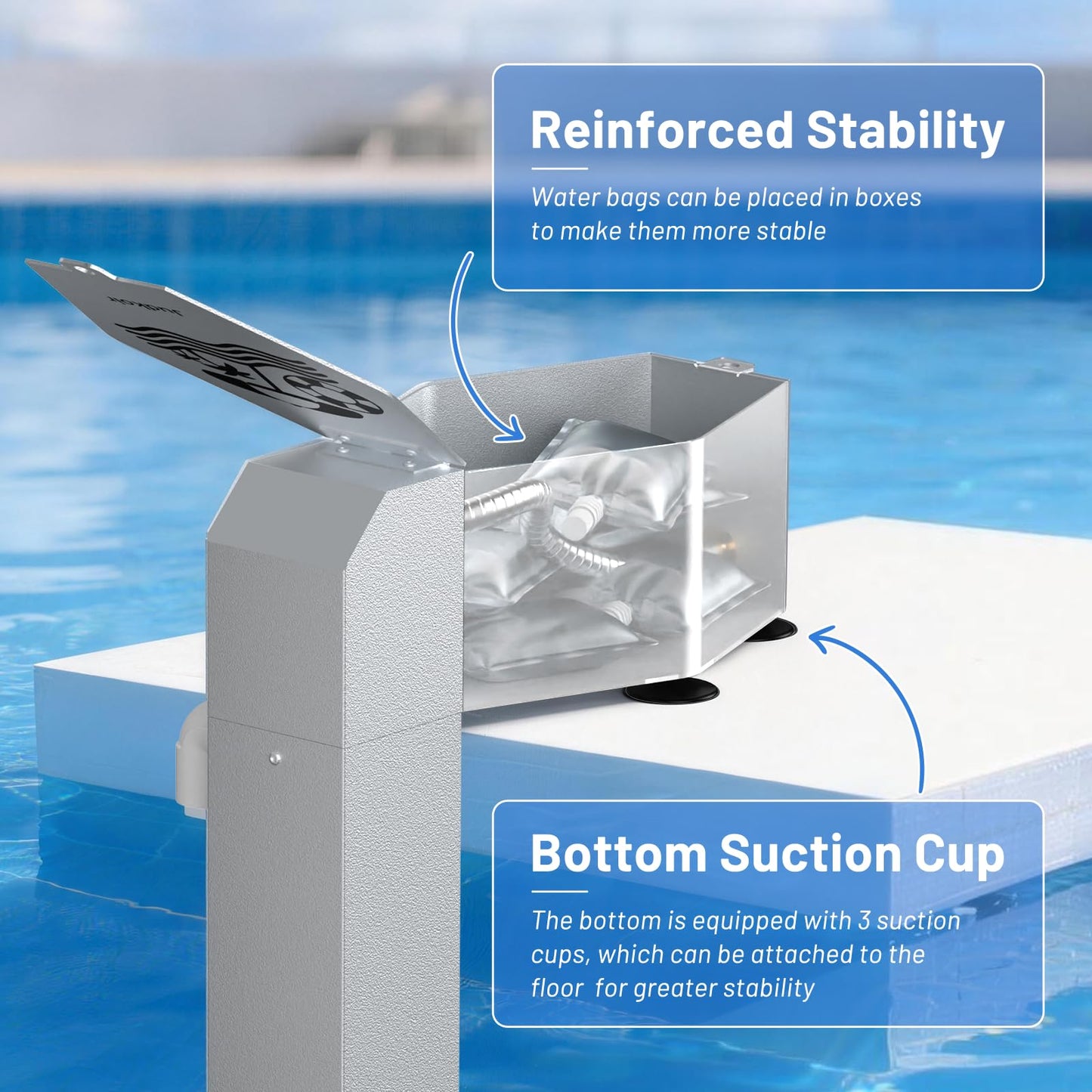 Judkoir Automatic Pool Filler, Metal Construction with Anti-Corrosion Coating, 2 to 9 Inch Visual Water Level Adjustment, Pool Water Leveler Auto Fill, Pool Stuff, Swimming Accessories