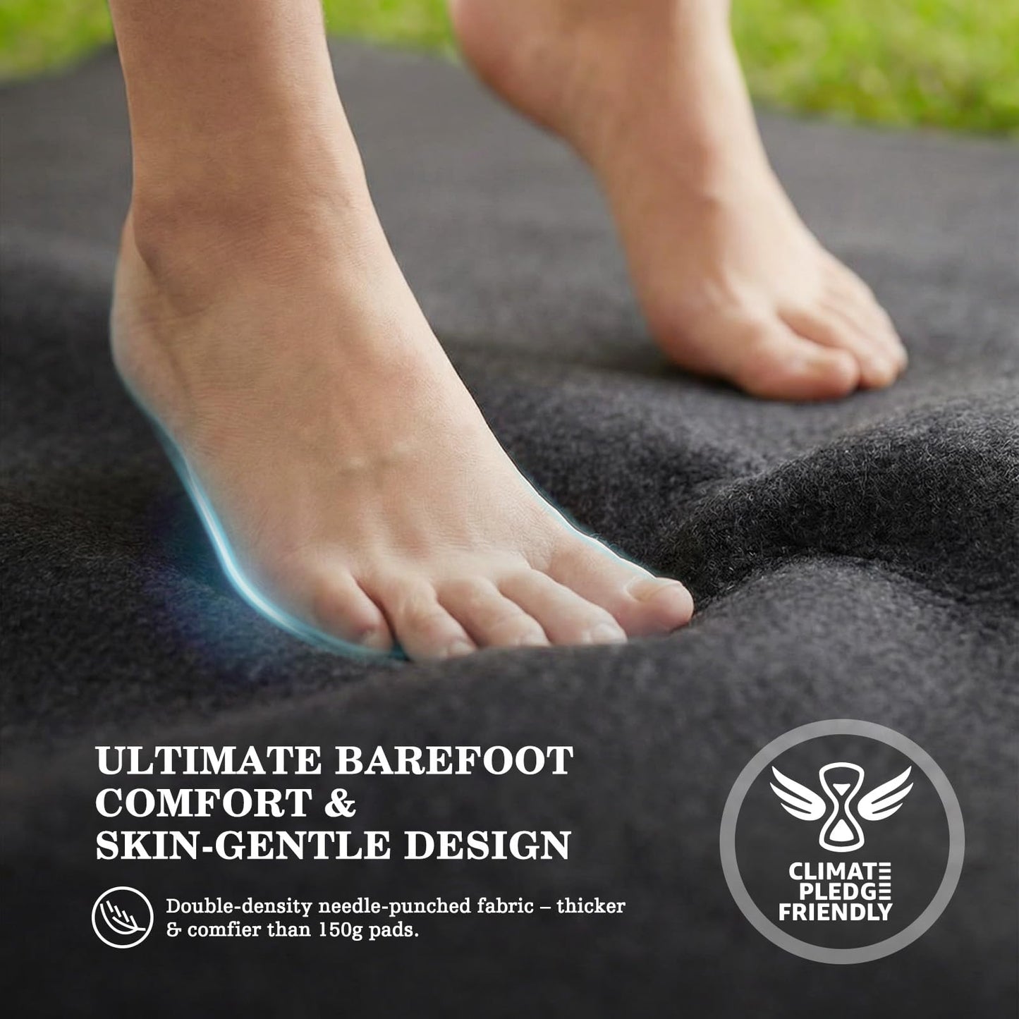 UIRWAY 21FT Round Pool Liner Pad for Above Ground Pools, [2026 New Pool Pad 300G/M² Thicker] Puncture Proof Heavy Duty Pool Ground Mat Under Pool Pad, Pools Bottom Liner Protector, Extend Liner Life