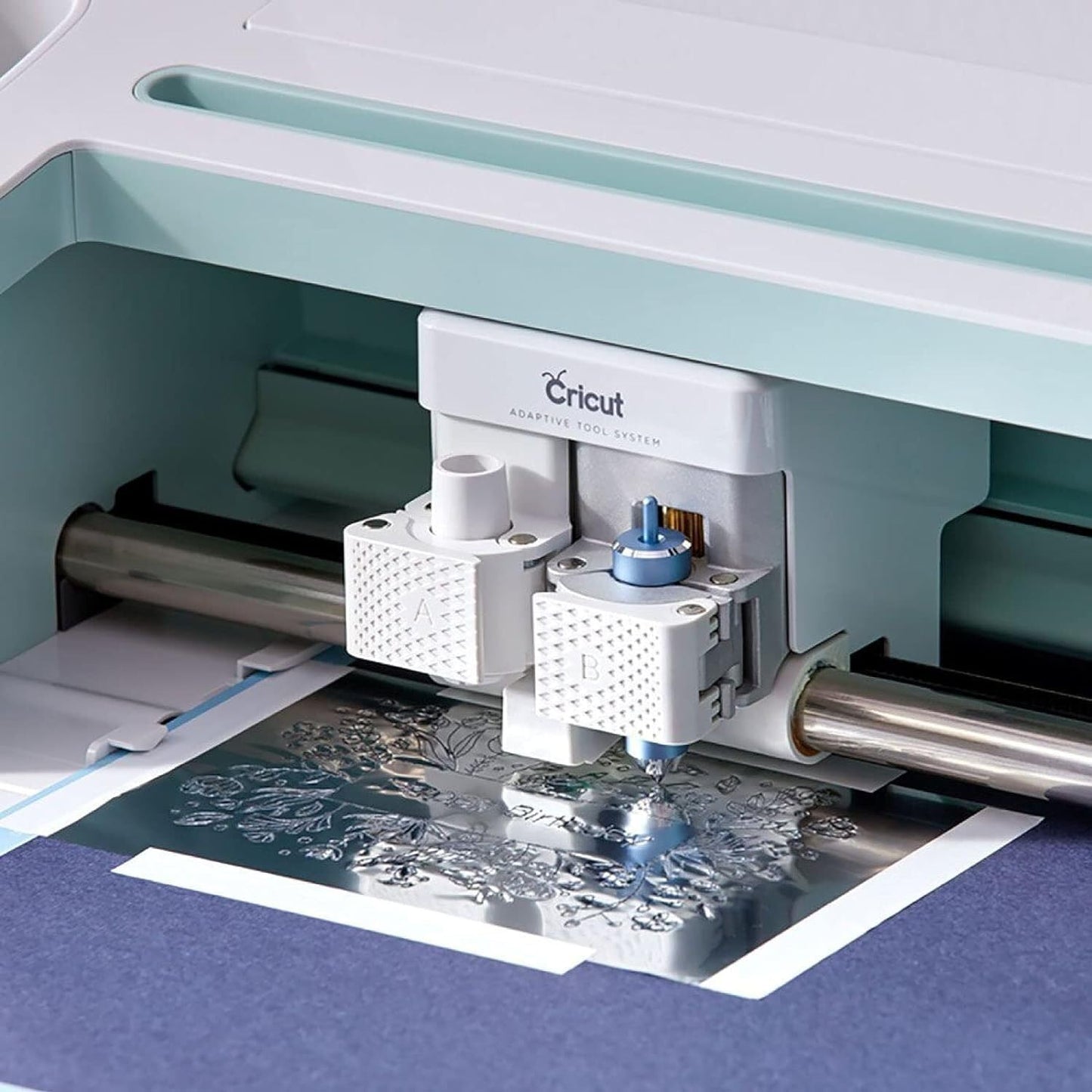Cricut Foil Transfer Kit, Includes 12 Foil Transfer Sheets, 3 Cricut Tools in 1 with Interchangeable Tips (Fine, Medium & Bold), Tool Housing & Adhesive Tape, for Cricut Maker & Explore Machines