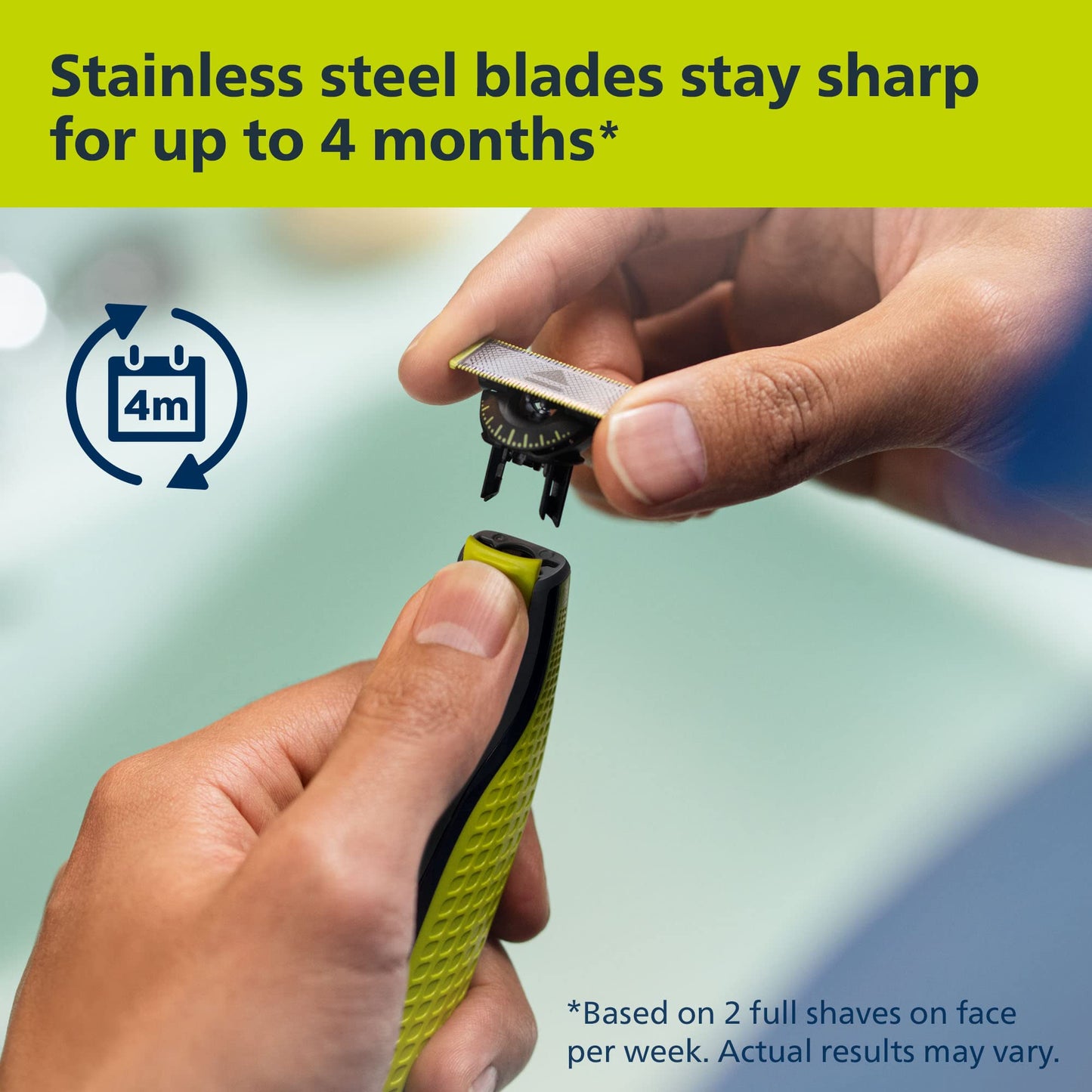 Philips Norelco OneBlade 360 Hybrid Electric Trimmer & Shaver with Replacement Blades, Frustration Free Packaging
