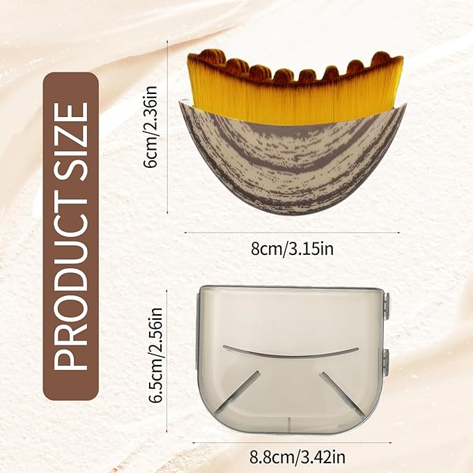 Lymphatic Contour Face Brush - Our Contour Face Brush for Lymphatic Drainage is expertly Designed to Reduce Puffiness and Awaken Your skin's Natural Radiance (Coffee Brown)
